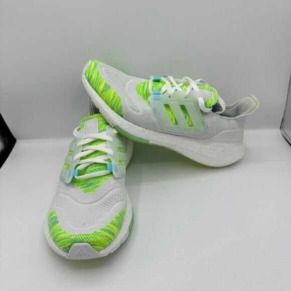 adidas Shoes - Adidas Ultraboost 22 Womens Size 7.5 White Bliss Blue Yellow GX5926 brand new